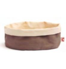 Корзина для хлеба овальная 20x15 см h 10 см, цвет серо-коричневый