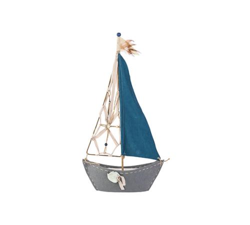 Фигурка декоративная "парусная лодка" 37XH72CM, текстиль
