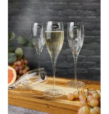 Набор бокалов для шампанского и игристых вин 220 мл Diamante Champagne/Prosecco, хрустальное стекло, 4 шт.