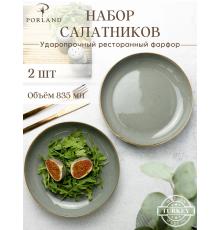 Porland Набор салатников Сизонс 22 см (2 предмета), тёмно-серый, 835 мл