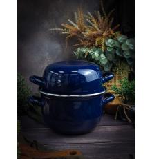 Кастрюля для мидий голубая 2,8 л h 17,5cm d 18cm