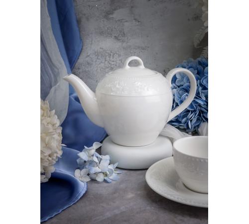 Чайник с крышкой 1 л, 23x13,4 см h 14,8 см, фарфор, Primavera