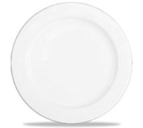 Тарелка плоская с римом, 20см White