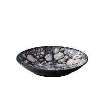 Тарелка глубокая 25,5 см, Bubble black