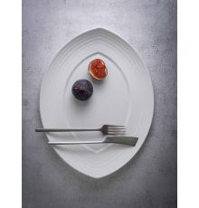 Блюдо овальное 36x28 см h 3,5 см, фарфор, Linea