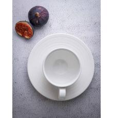 Блюдце d 16,5 см h 2,5 см, фарфор, Linea
