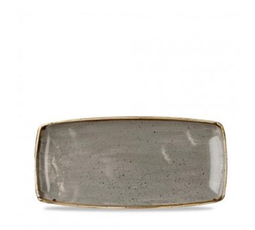 Блюдо сервировочное 29,5х15см без борта stonecast цвет peppercorn grey